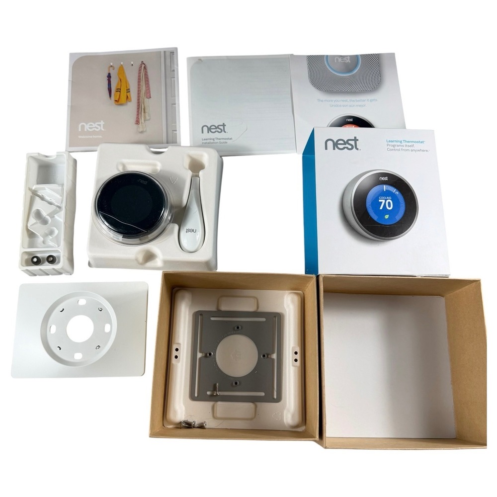 Nest Learning Thermostat Model 02A T20 Display Box Accessories Parts Only